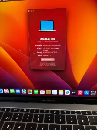 MacBook Pro 13 2017 Plata