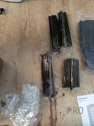 SONGMICS Scarpiera, 10 Livelli, Scarpiera da Ingresso 28 x 58 x 160 cm con Copertura in Tela, Struttura Sottile, Grigio RXJ10G