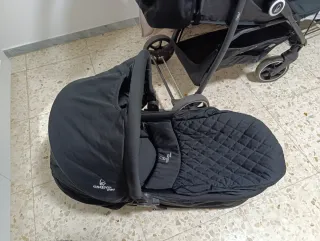 Trío Cochecito Bebé Negro Asalvo