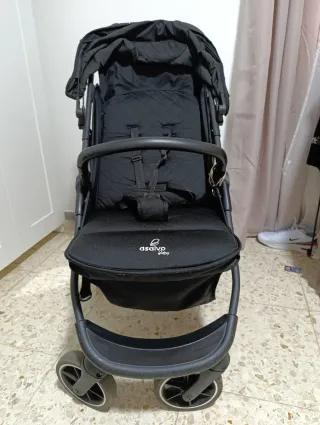 Trío Cochecito Bebé Negro Asalvo