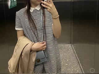 Vestido rayas blanco y negro