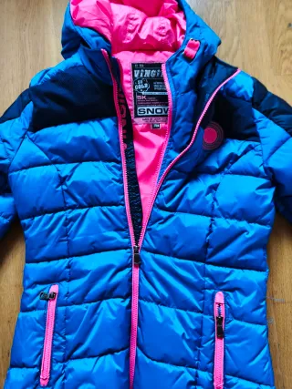 Abrigo Nieve Vingino Azul y Rosa Talla 16 5k