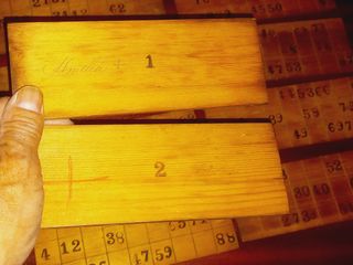 Vintage Jogo Loto Anos 50, em Madeira