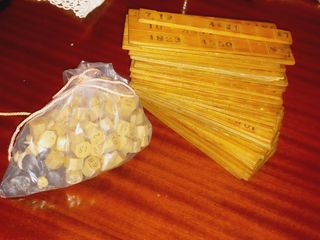 Vintage Jogo Loto Anos 50, em Madeira