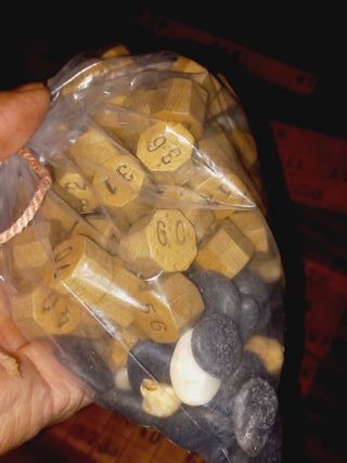 Vintage Jogo Loto Anos 50, em Madeira