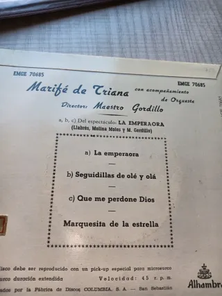 Disco Marifé de Triana Alhambra