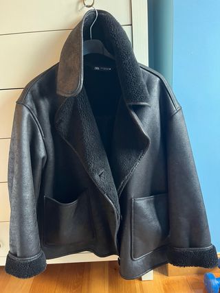 Cazadora doble faz Zara Negra