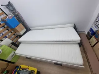 Cama 80/160 x 200 con 2 cajones