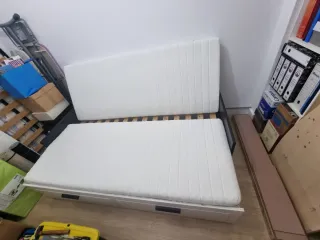 Cama 80/160 x 200 con 2 cajones