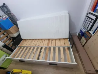 Cama 80/160 x 200 con 2 cajones