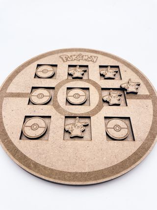 Juego Tres en Raya Pokémon Pikachu