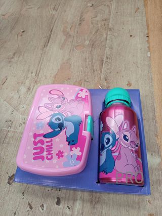 Disney Stitch Fiambrera con botella