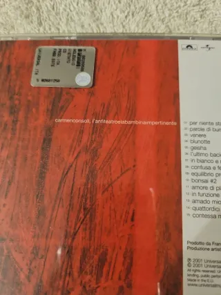 CD Carmen Consoli L anfiteatro e la bambina impert