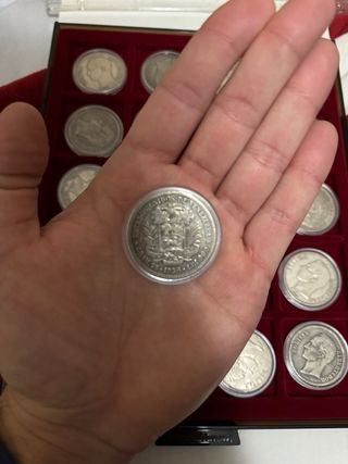 Collezione 5 Bolívares Argento 25gr
