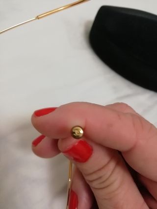 Gafas de sol Chanel doradas y naranjas