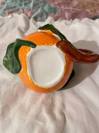 Teiera Evergreen Arancia in Porcellana