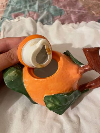 Teiera Evergreen Arancia in Porcellana