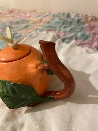 Teiera Evergreen Arancia in Porcellana