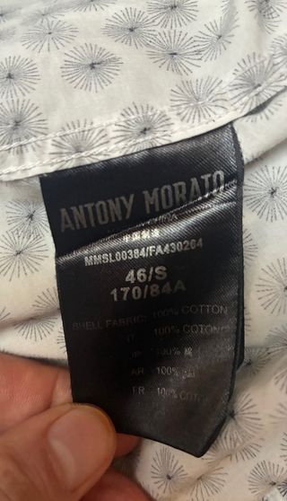 Camisa Antony Morato. Muy Nueva. Elegante.
