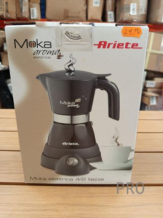 Ariete 1368 Cafetera eléctrica Moka aroma, color negro