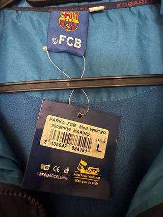 Chaqueta FC Barcelona Azul Talla L
