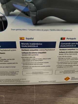 Sony DualShock 4 V2 Mando PS4 Inalámbrico Negro