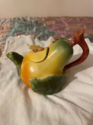 Teiera Evergreen porcellana forma pera