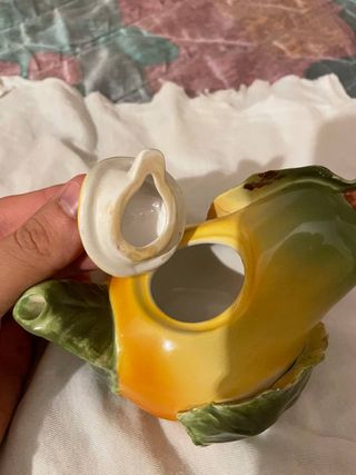 Teiera Evergreen porcellana forma pera