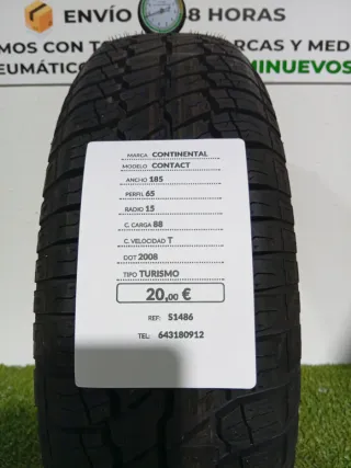 185 65 15 88T CONTINENTAL CONTACT