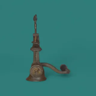 Antiguo molinillo de café inglés