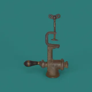 Antiguo molinillo de café inglés