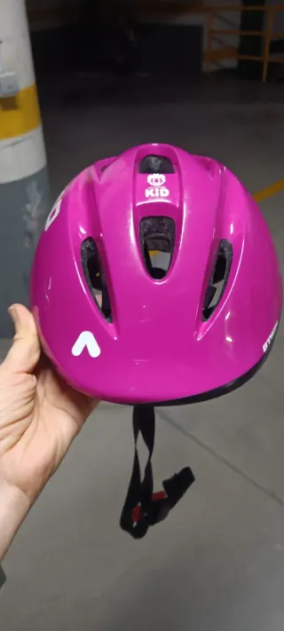 Bicicleta infantil Btwin 20 rosa y negra