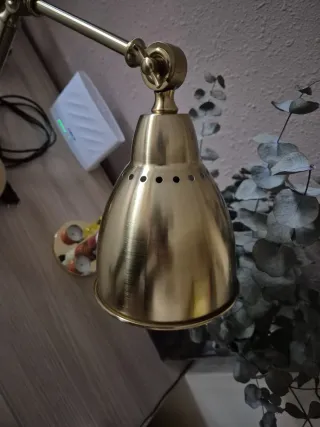 Lámpara flexo bronce vintage