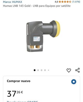 LNB Humax Quad 143 Gold