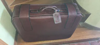 Maleta Vintage Piel Marrón