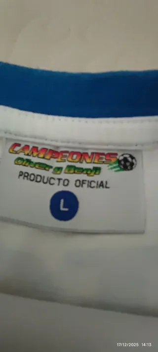 Camiseta Campeones Oliver y Benji.Producto oficial