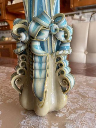 Candela decorativa scolpita