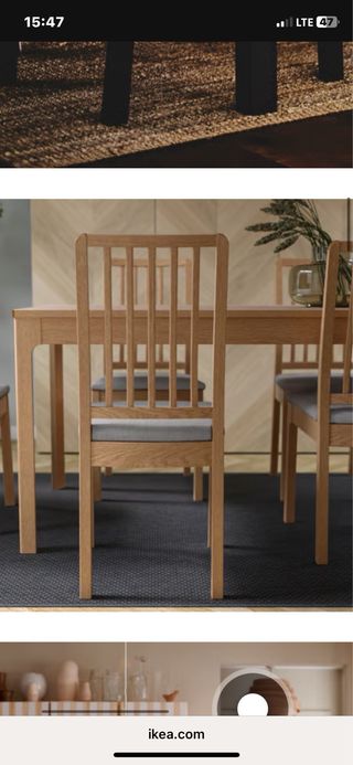 Mesa extensible Ikea Ekedalen madera