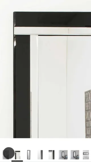 Specchio nero e argento