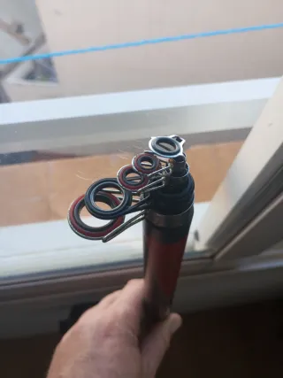 Caña de Carbono Surfcasting con Carrete