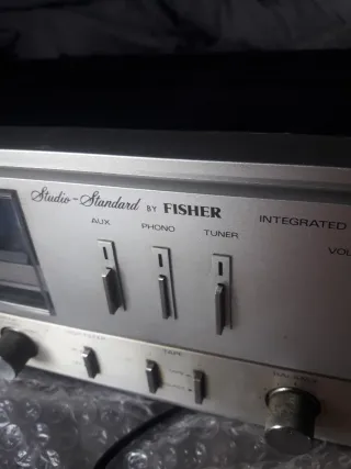 Amplificador Estéreo Fisher CA-120 Plata