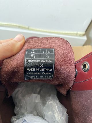 Botas Dr. Martens rojas veganas talla 39