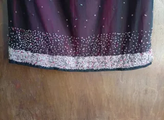 Gonna Luisa Spagnoli viola con argento