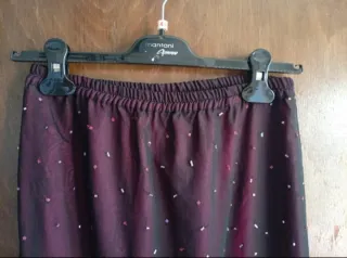 Gonna Luisa Spagnoli viola con argento