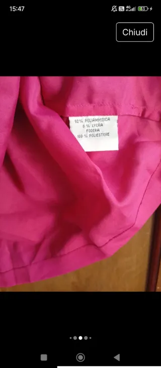 Gonna Luisa Spagnoli viola con argento