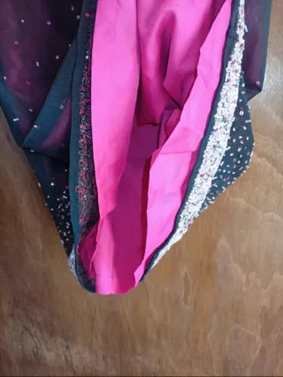 Gonna Luisa Spagnoli viola con argento