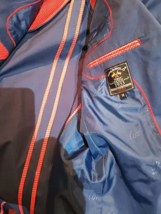 Chaqueta Americana Azul y Roja, talla 14 de chico
