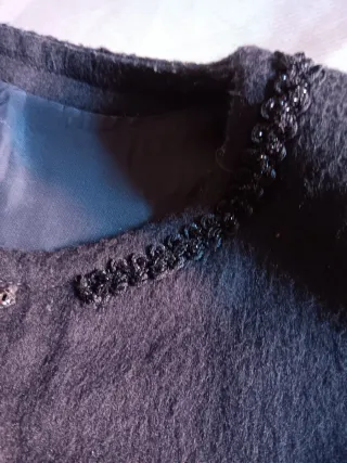 Elegante chaqueta negra de vestir