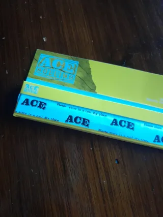 10 pz Cartine ACE Trasparenti Lunghe