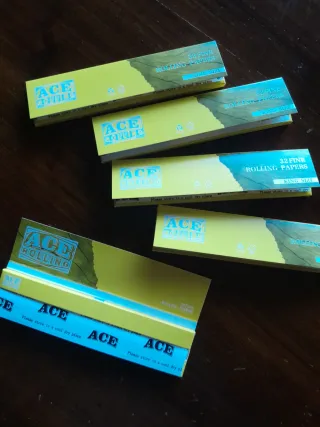 10 pz Cartine ACE Trasparenti Lunghe